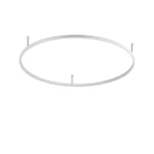 Image of Oracle Ring Integrated LED Semi Flush Light White 90cm 3000K
