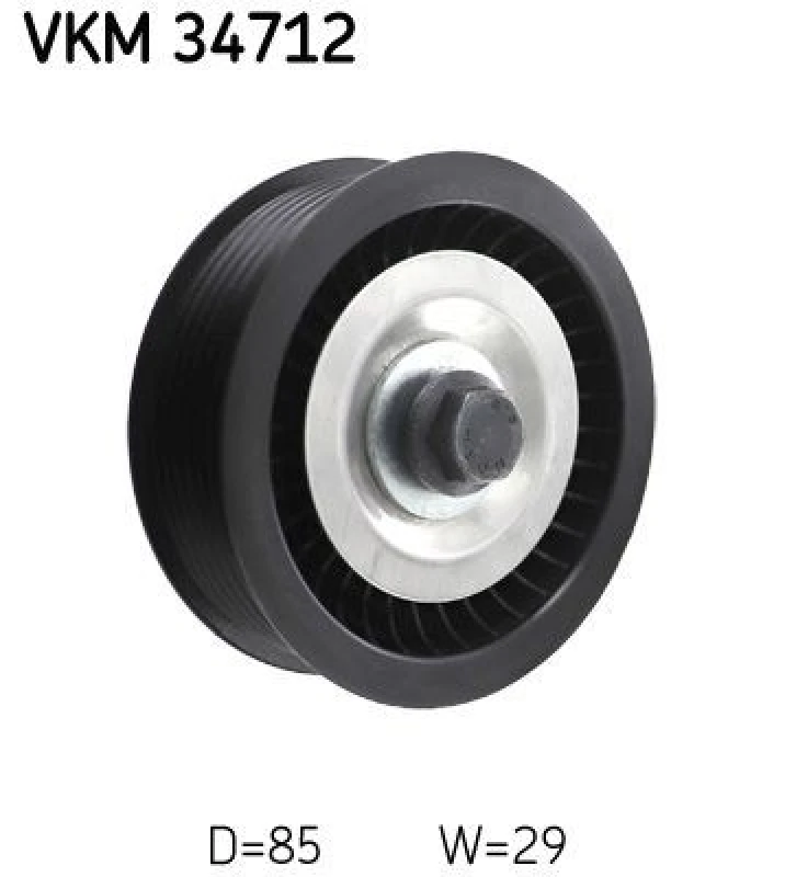 Image of SKF Deflection / guide pulley, V-ribbed belt SKF VKM 34712