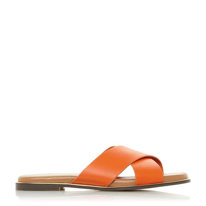 Head Over Heels by Dune Orange 'Liyah' Mules - 3