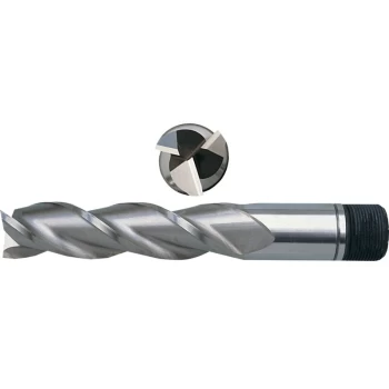 image of 1.1/2'X1 HSS-Co 5% 3 Flute Threaded Shank Long Series Slot Drills - Sherwood