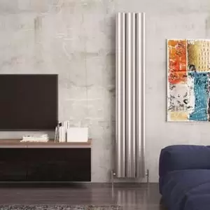 Image of Carisa Wave Vertical Designer Radiator, (W)370mm (H)1800mm