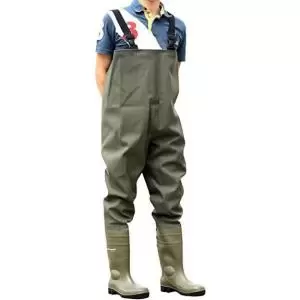 Image of Dunlop Chest Wader Full Safety Green Size 8 Boots NWT6488-08