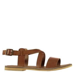 image of Firetrap Petra Leather Ladies Sandals - Tan