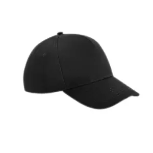 image of Beechfield Unisex Ultimate 6 Panel Cap (One Size) (Black)