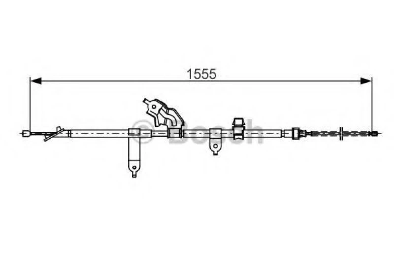 Image of Handbrake cable Bosch 1 987 482 221