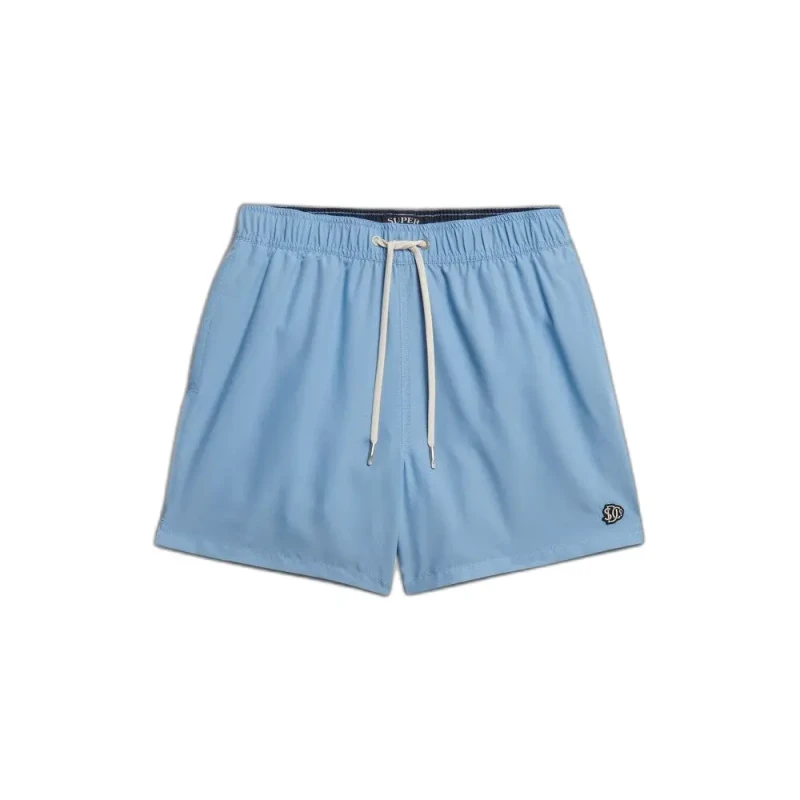 Image of Superdry Embroidered Logo 15" Swim Shorts - Blue Blue WS922 Male 2XL,L,M,S,XL
