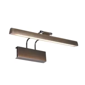 Image of Litho LED Picture Light Bronze Brushed, Plastic Matt