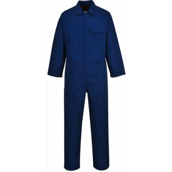 image of Portwest - C030 - Navy Sz S Regular CE Safe-Welder Coverall Boiler Suit Overall