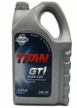 Image of TITAN GT1 FLEX 5W-30 ENGINE OIL LUBRICANT XTL 5 LITRE ACEA C2/C3 API SP