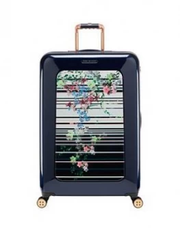Image of Ted Baker Take Flight Large 4 Wheel Pergola Stripe Suitcase