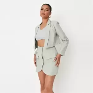 Image of Missguided Tailored Mini Skirt - Green