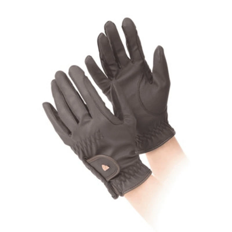 Image of Aubrion Aubrion PU Riding Gloves in Brown Size: X-Large Brown XL Unisex 5059958375383