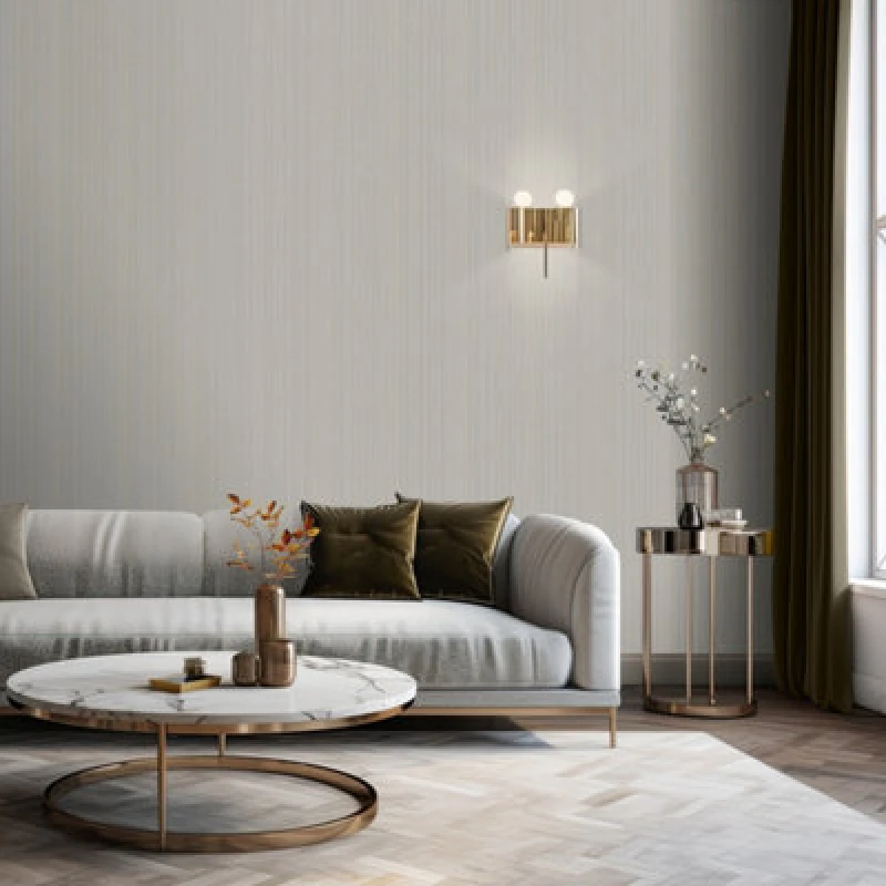 Image of Muriva Venezia Stripe Beige Heavy Weight Vinyl