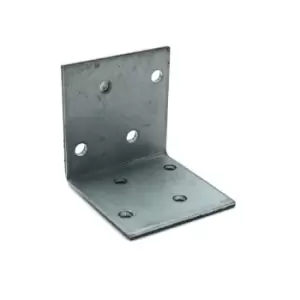 Image of Heavy Duty Zinc Plated Reinforced Corner Angle Bracket - Size 40x40x40x2mm - Pack of 1