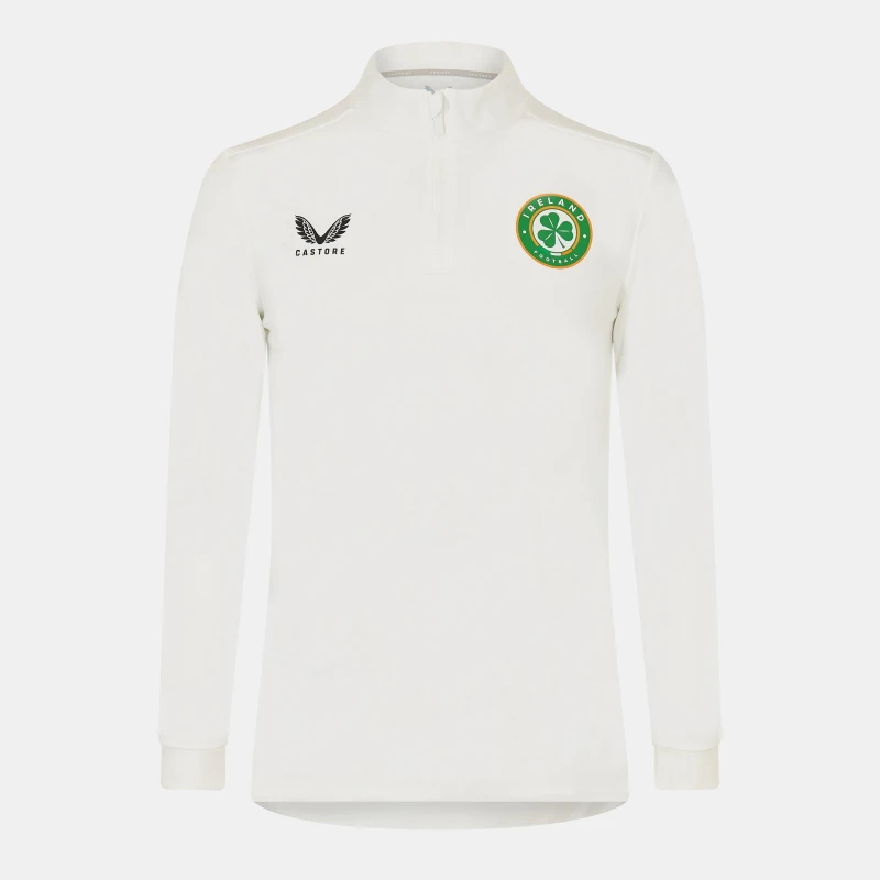 Image of Castore Ireland Matchday Quarter Zip 2023 Adults White male XL