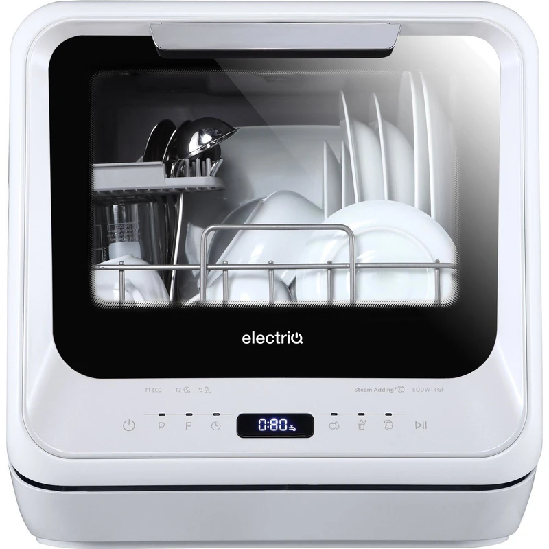 Image of electriQ EQDWTTGF Compact Table Top Dishwasher