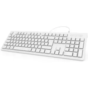 image of Hama KC-200 Basic Keyboard - UK Layout (White)