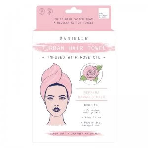 image of Danielle Turban Hair Towel Infused with Rose Oil