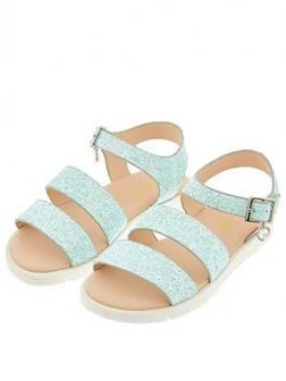 Monsoon Girls Edie Frosted Glitter Sandal - Mint