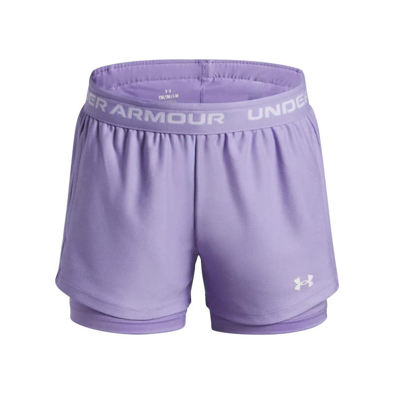 Image of Girl's 2-in-1 shorts Under Armour Tech Play Up Violet Female 12/14 ans