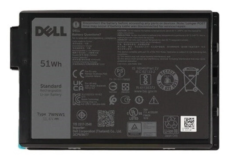 Image of DELL DMF0C laptop spare part Battery