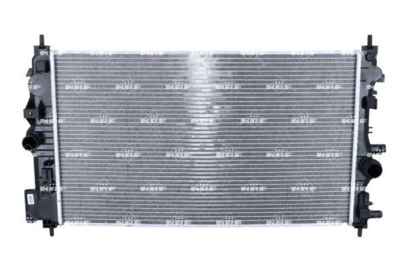 Image of NRF 53129 Engine radiator EASY FIT Brazed cooling fins, Aluminium, with mounting parts Aluminium Radiator,engine cooling (470)