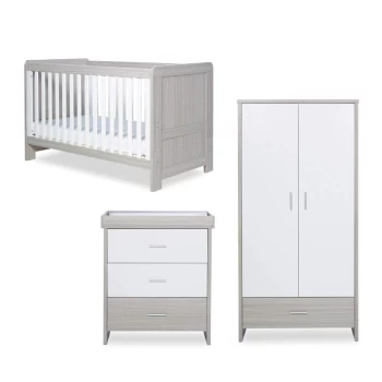 Image of Ickle Bubba Pembrey 3 Piece Furniture Set - Ash Grey And White Trend