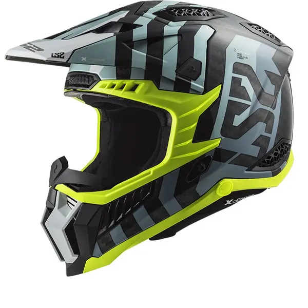 Image of LS2 MX703 C X-Force Barrier Sky Blue Offroad Helmet Size L