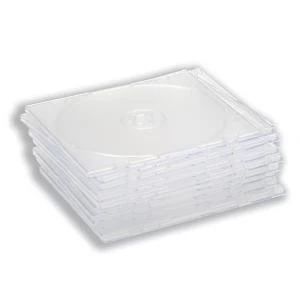 image of Slimline Clear Jewel CD Case 1 x Pack of 100 CCS95508