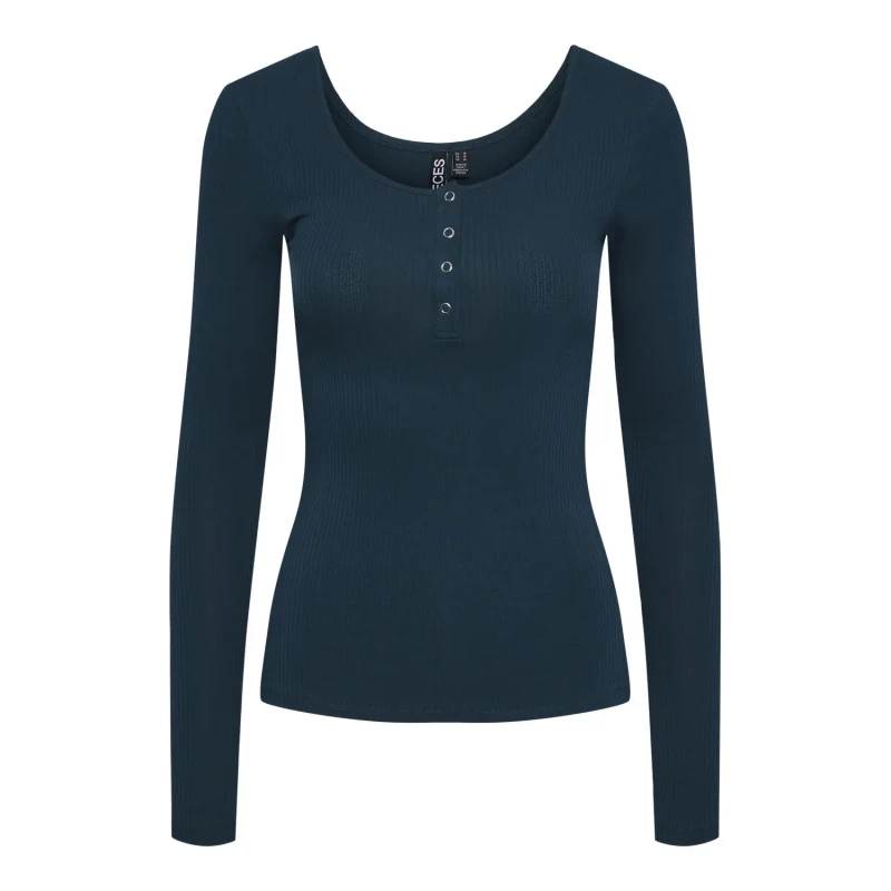 Image of Pieces Womens long sleeve T-Shirt Pieces Kitte Bleu Female S