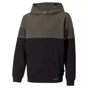 image of Puma Power Colour Block OTH Hoodie Junior Boys - Green