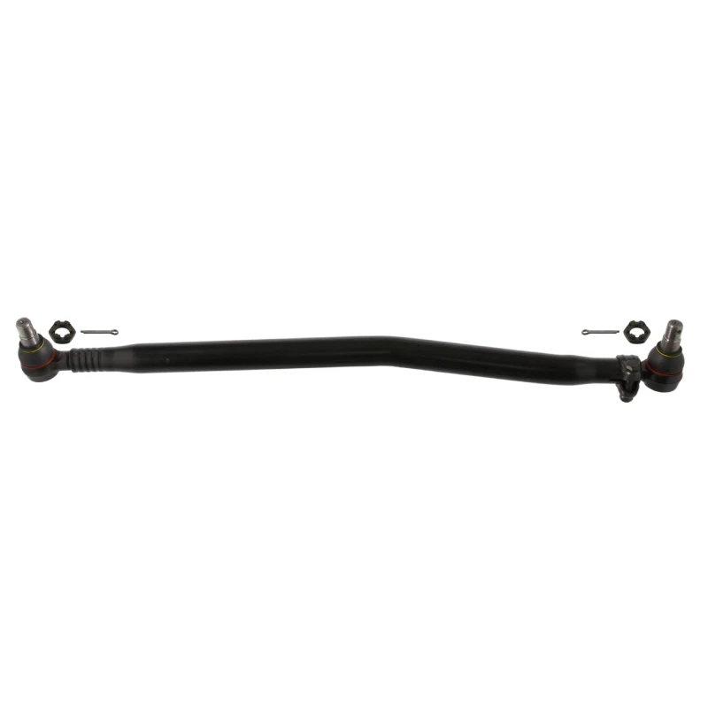 Image of FEBI BILSTEIN 35126 Centre Rod Assembly Front Axle, with castellated nut and split pins, OE Turbo NEW Centre Rod Assembly (285)