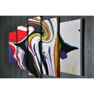 Image of BC012 Multicolor Decorative Canvas Painting (5 Pieces)