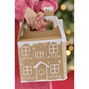 image of 8 Customisable Gingerbread House Gift Boxs