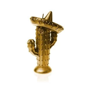 Image of Gold Cactus Sombrero Candle