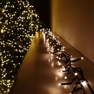 image of Samuel Alexander - 480 LED 6.2m Premier Christmas Outdoor Cluster Timer Lights in Vintage Gold