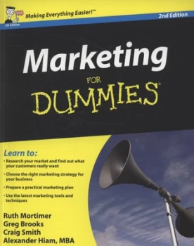 Image of Marketing for Dummies by Gregory Brooks Paperback