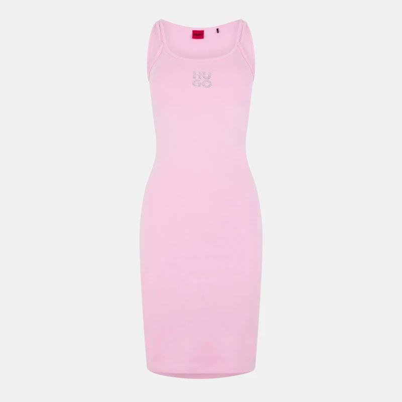 Image of Hugo Neamea Diamante Dress Pink female XS