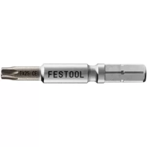 Image of Festool Centrotec Torx Screwdriver Bits T25 50mm Pack of 2