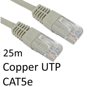 image of RJ45 (M) to RJ45 (M) CAT5e 25m Grey OEM Moulded Boot Copper UTP Network Cable