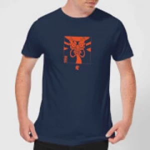 image of Samurai Jack Aku Kanji Mens T-Shirt - Navy - L