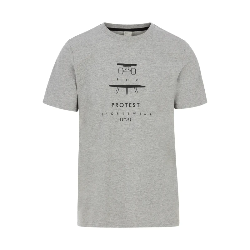 Image of Protest T-Shirt Protest Andros Gris Male XS