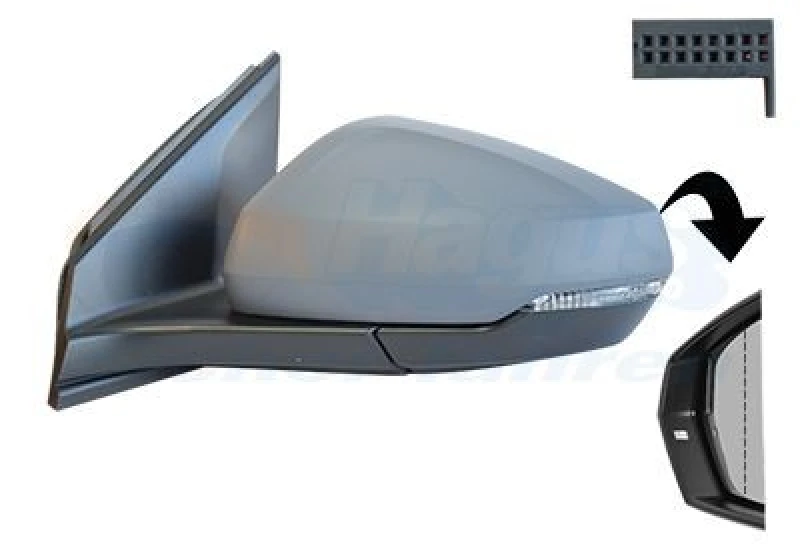 Image of VAN WEZEL Wing mirror VAN WEZEL 5751807