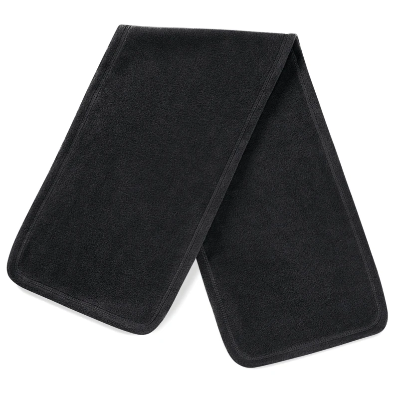 Image of Beechfield Beechfield Men Geneva Suprafleece Scarf in Black One Size Male 5063417922957