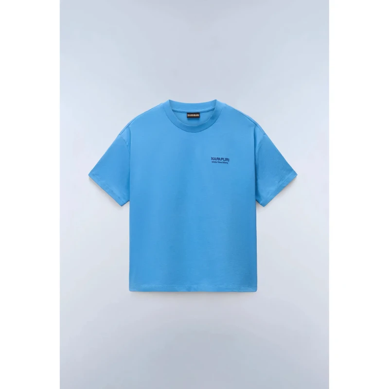 Image of Napapijri Womens T-Shirt Napapijri Iliana Bleu Female 2XS