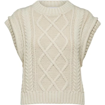 image of Selected Femme Sleeveless Jumper - Birch