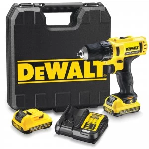 image of DEWALT DCD710 10.8V XR Cordless Compact Drill Driver 2 x 2ah Li-ion Charger Case