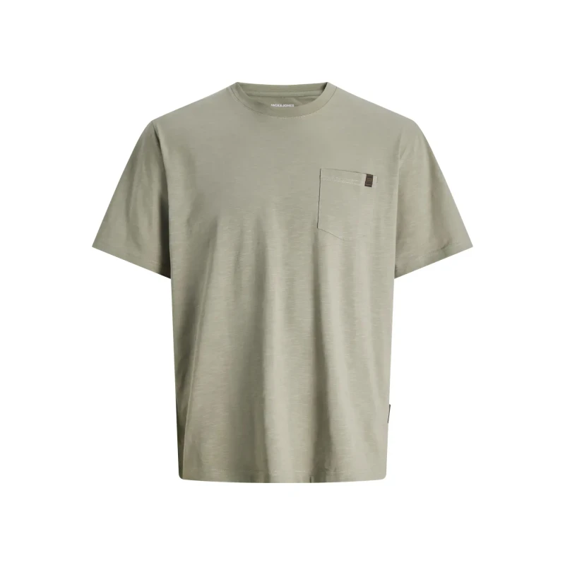 Image of jack & jones Relaxed Fit T-Shirt with Short Sleeves beige Cotton XL