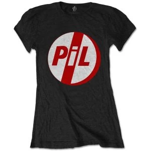 Image of PIL (Public Image Ltd) - Logo Womens Large T-Shirt - Black