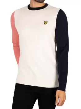 Image of Contrast Crew Knit